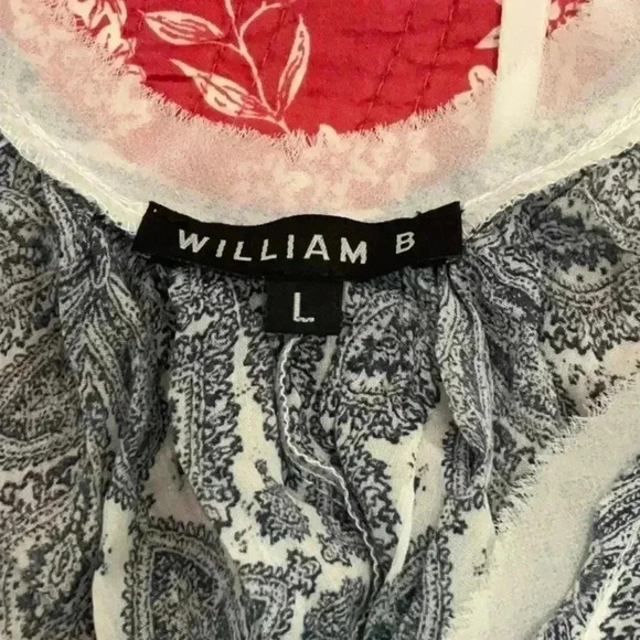 William B Lace  Trimmed Top Size Large - Picture 3 of 4